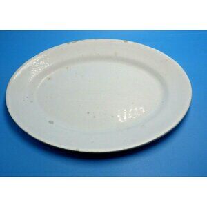 J & G Meakin Iron Stone China White Platter Dish Hanley England Farmhouse